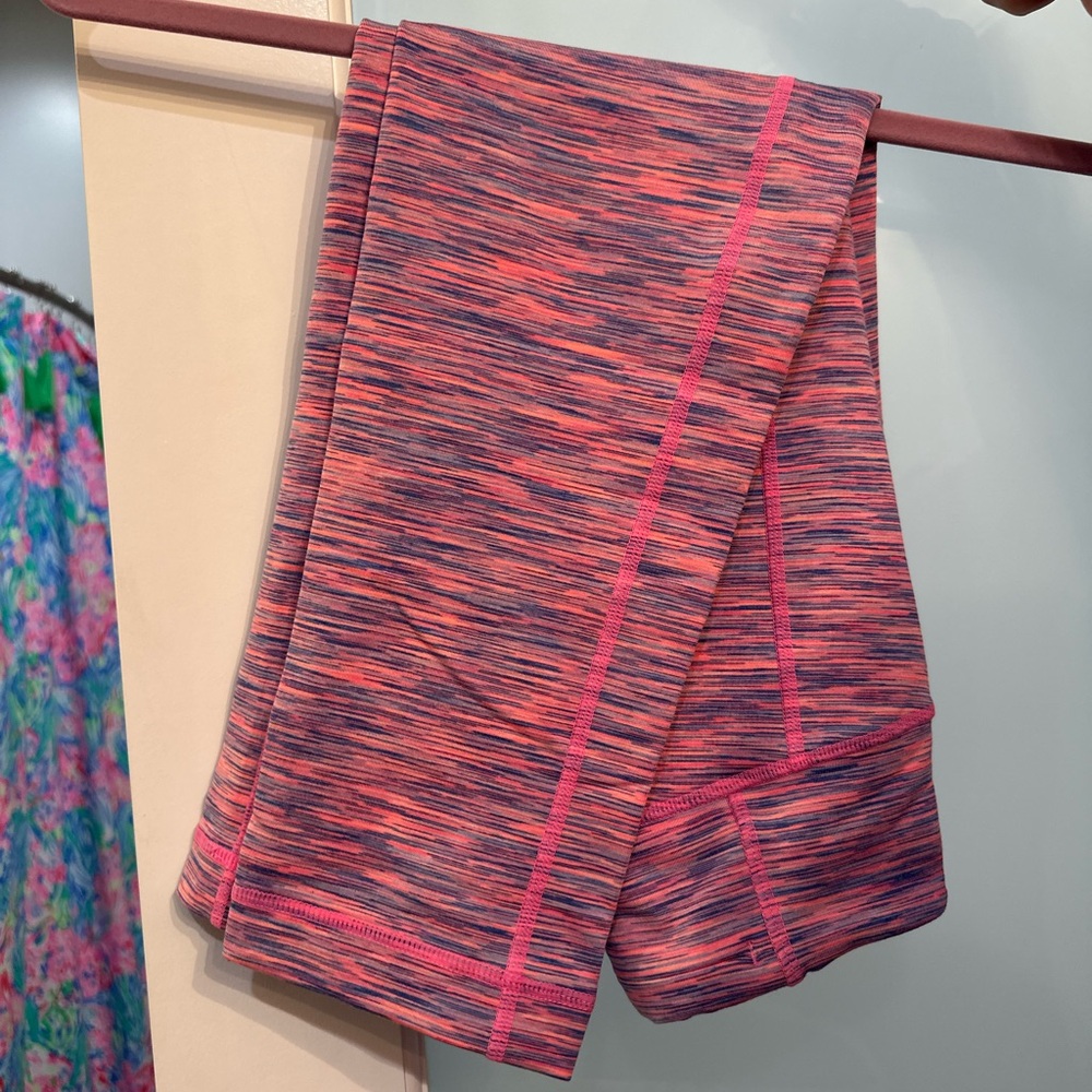 Flamingo Pink Space Dye leggings. Never worn. BNWOT.